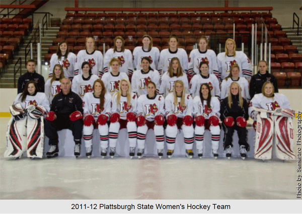 2011-2012 SUNY Plattsburgh Cardinals Women's Ice Hockey Team