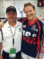 2013 FIRS Inline Hockey World Championships - Coach Dave Marmorstein and Asst Captain Allison Era